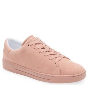 Ted Baker London Aryas Sneaker Leather Tennis Shoe,‎ Size 9.5, Dusty Pink, NWT